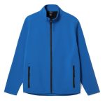 <div>Мужская куртка из дышащего двухслойного материала софтшелл.<br><ul class="list"><li>Водоотталкивающая пропитка</li><li>Мембранный материал софтшелл сохраняет тепло и не промокает<br></li><li>Внутренняя сторона из флиса</li><li>Воротник стойка</li><li>Два боковых кармана на молнии SBS</li></ul><br></div><br><div id="tablemer"><img width="90" src="//files.giftsoffer.ru/images/tablemer/sweatshirt_no_sleeve.svg"/><table border="1" cellpadding="5" cellspacing="0"><tr align="center"><td>Таблица размеров