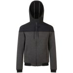 Куртка из комбинированного материала с капюшоном.<br><ul class="list"><li>Застегивается на молнию </li><li>Два кармана</li><li>Контрастные манжеты</li><li>Низ в резинку</li><li>Шнурок с наконечниками на капюшоне</li></ul><br><div id="tablemer"><img width="90" src="//files.giftsoffer.ru/images/tablemer/sweatshirt_no_sleeve.svg"/><table border="1" cellpadding="5" cellspacing="0"><tr align="center"><td>Таблица размеров
