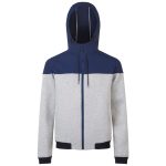 Куртка из комбинированного материала с капюшоном.<br><ul class="list"><li>Застегивается на молнию </li><li>Два кармана</li><li>Контрастные манжеты</li><li>Низ в резинку</li><li>Шнурок с наконечниками на капюшоне</li></ul><br><div id="tablemer"><img width="90" src="//files.giftsoffer.ru/images/tablemer/sweatshirt_no_sleeve.svg"/><table border="1" cellpadding="5" cellspacing="0"><tr align="center"><td>Таблица размеров