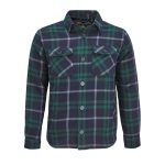 Утепленная куртка-рубашка из фланели.<br><ul class="list"><li>Два нагрудных кармана на пуговицах</li><li>Два боковых кармана</li><li>Внутренний нагрудный карман на липучке</li><li>Стеганная подкладка из полиэстера</li><li>Утеплитель из переработанного полиэстера</li><li>Планка с шестью черными пуговицами</li><li>Манжеты с разрезом «капуцин» на одной пуговице </li><li>Внутренняя молния в нижней части спины для удобства нанесения</li></ul><br><div id="tablemer"><img width="90" src="//files.giftsoffer.ru/images/tablemer/sweatshirt_no_sleeve.svg"/><table border="1" cellpadding="5" cellspacing="0"><tr align="center"><td>Таблица размеров