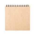 Блокнот с обложкой из картона Natural Kraft плотностью 240 г/м².<br>В блоке 40 листов в клетку из офсетной бумаги плотностью 70 г/м².
