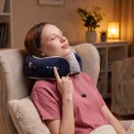 Дорожная подушка-массажер inRelax, синяя