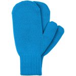 Двухслойные варежки из акрила с фактурной манжетой.<br><br>Размер S/M: ширина 9