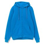 Базовая толстовка унисекс на молнии и с капюшоном.<br><ul class="list"><li>Капюшон на подкладке</li><li>Молния в тон изделия<br></li><li>Два передних кармана<br></li><li>Манжеты и низ изделия выполнены резинкой 2х2</li><li>Съемный утягивающий шнур в капюшоне в цвет изделия