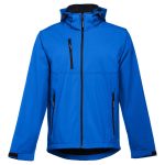 Мужская куртка из дышащего двухслойного материала софтшелл.<br><ul class="list"><li>Водоотталкивающая пропитка</li><li>Внутренняя сторона из флиса</li><li>Один нагрудный и два боковых кармана на молнии</li><li>Регулируемые манжеты с ремешком на липучке</li><li>Съемный капюшон с утягивающей резинкой</li><li>Удлиненная спинка</li></ul><br><br><div id="tablemer"><img width="90" src="//files.giftsoffer.ru/images/tablemer/sweatshirt_no_sleeve.svg"/><table border="1" cellpadding="5" cellspacing="0"><tr align="center"><td>Таблица размеров