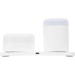 2 A</li><li>Выход беспроводной зарядки 10 Вт (макс)</li><li>Bluetooth 5.3</li><li>Мощность динамика: 3 Вт</li><li>Диапазон воспроизводимых частот 110–20000 Гц<br></li><li>Литий-ионный аккумулятор Bluetooth-колонки 500 мАч</li><li>Ночник</li><li>Литий-ионный аккумулятор ночника 300 мАч</li><li>Время автономной работы ночника и колонки до 4 часов</li><li>Беспроводная зарядка работает при питании от сети<br></li><li>Адаптер питания и кабель в комплекте<br></li></ul>Поставляется в индивидуальной упаковке.