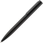 Стильная металлическая ручка Inkolor в матовом черном корпусе с цветным клипом.<br><ul class="list"><li>Механизм ручки: поворотный.</li><li>Корпус ручки разбирается