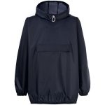 Дождевик-анорак унисекс укороченный с капюшоном из ткани таффета.<br><ul class="list"><li>Манжеты и низ изделия на резинке</li><li>Карман с клапаном на молнии</li><li>Утягивающий шнур в капюшоне</li><li>Цельнокроеное плечо обеспечивает дополнительную защиту от промокания</li><li>Компактно складывается сам в себя — в карман</li></ul><br><div id="tablemer"><img width="90" src="//files.giftsoffer.ru/images/tablemer/sweatshirt_raelglan.svg"/><table border="1" cellpadding="5" cellspacing="0"><tr align="center"><td>Таблица размеров
