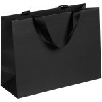 Пакет на лентах из бумаги Deep Black