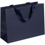Пакет на лентах из бумаги Midnight Blue