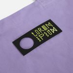 Лейбл из ПВХ с вырубкой «Круг», черный
