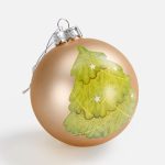 Елочный шар Finery Matt, 10 см, матовый золотистый