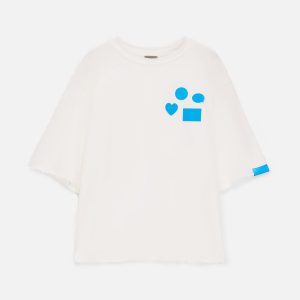 Наклейка тканевая Lunga Bubble, M, голубая