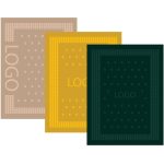 Плед с вывязанным логотипом и рельефным узором в фирменном цвете вашей компании.<br><br>Модель: однотонный плед с фактурной вязкой
