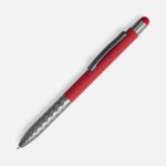 Шариковая ручка Digit Soft Touch привлекает внимание оригинальным дизайном нижней части пластикового корпуса и цветным наконечником-стилусом. Верхняя часть корпуса выполнена из алюминия с покрытием софт-тач — пишущий инструмент не хочется выпускать из рук.<br><ul class="list"><li>Механизм ручки: нажимной.</li><li>Корпус ручки разбирается