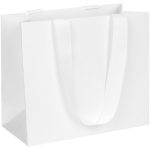 Пакет на лентах из бумаги Snow White Kraft плотностью 200 г/м².<br>Выдерживает вес до 2