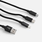 Кабель Triple Charge в футляре ver.2, черный