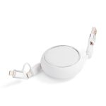 Складной кабель с переходниками pocketCoil, белый