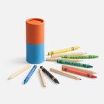 Набор цветных карандашей с мелками Kiddo Tube — подарок