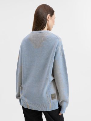Джемпер Denim свободного силуэта, полушерсть