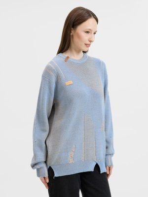 Джемпер Denim свободного силуэта, полушерсть