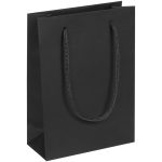 Пакет из бумаги Deep Black плотностью 150 г/м².<br>Длина шнуров 40 см <br>Выдерживает вес до 0
