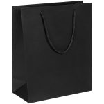 Пакет из бумаги Deep Black плотностью 150 г/м².<br><br>Выдерживает вес до 1