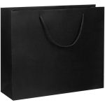 Пакет из бумаги Deep Black плотностью 150 г/м².<br><br>Выдерживает вес до 1