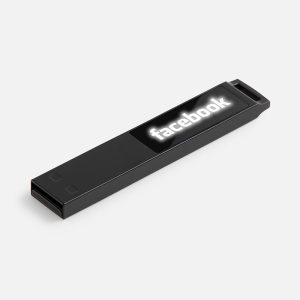 Флешка markBright Black с белой подсветкой, 32 Гб