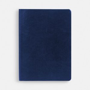 Ежедневник Nebraska Flex, недатированный, синий с золотистым