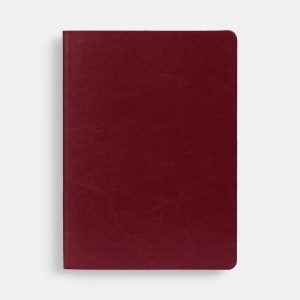 Ежедневник Nebraska Flex, недатированный, бордовый с серебристым