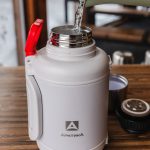 Термос «Арктика 1900» со складной ручкой, белый