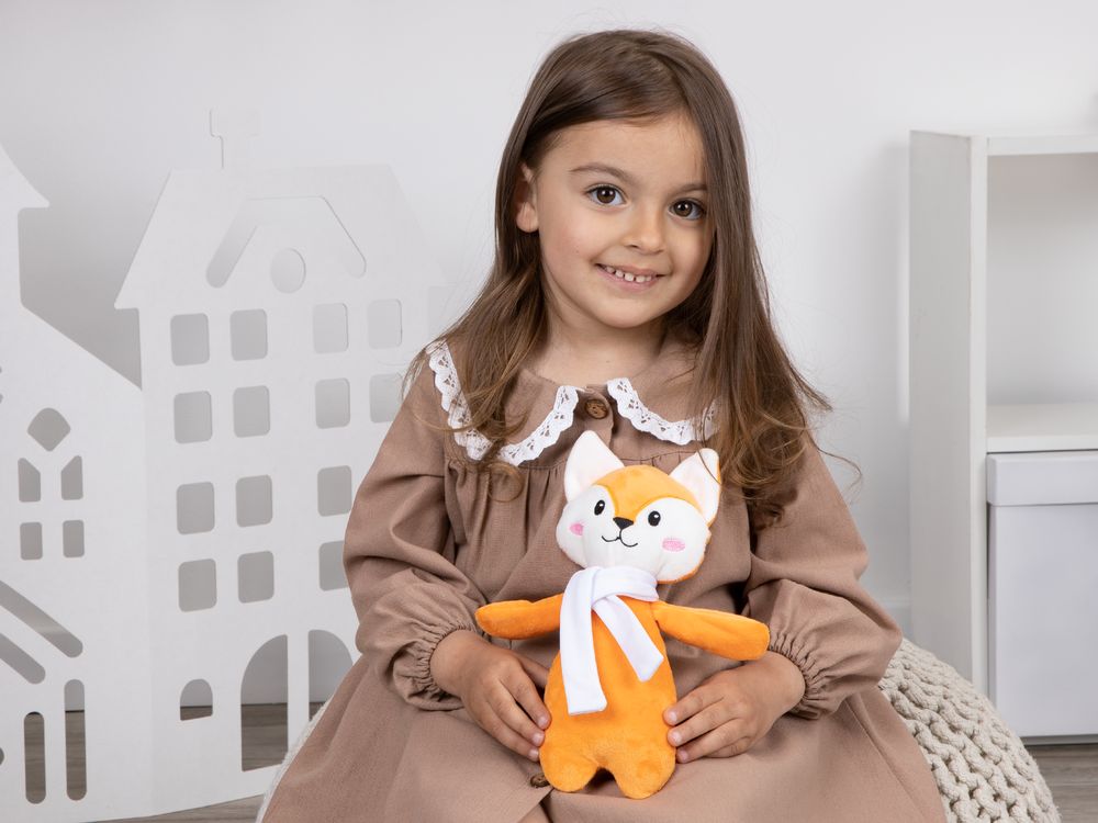 Мягкая игрушка Beastie Toys, лисенок с шарфом