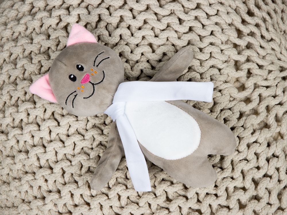 Мягкая игрушка Beastie Toys, котик с шарфом