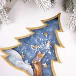 хранения праздничных украшений и создания сказачной атмосферы в доме.<br>Коробка из переплетного картона