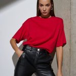 Футболка Oversize Premium, красная