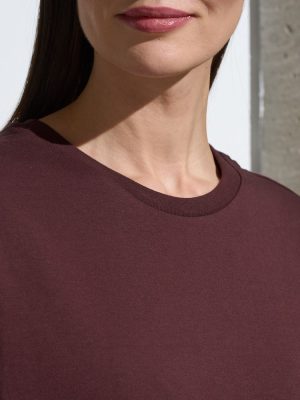 Футболка Oversize Premium, коричневая (шоколад)