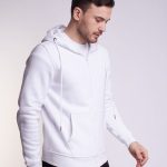 Худи на молнии Premium Heavy, белое