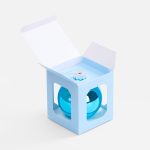 Коробка с полноцветной печатью для елочного шара 10 см