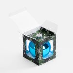 Коробка с полноцветной печатью для елочного шара 10 см