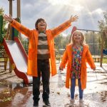 Дождевик детский RainDrop Kids, оранжевый