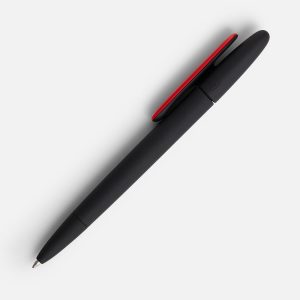 Ручка шариковая Prodir DS5 TRR-P Soft Touch, черная с красным