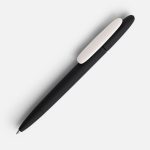 Ручка шариковая Prodir DS5 TRR-P Soft Touch, черная с белым
