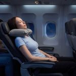 Надувная подушка под шею в чехле Sleep, темно-серая
