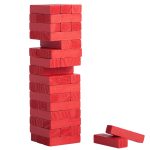 Второе название игры — «Падающая башня». Сначала строится башня: по три брусочка в ряд