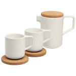 600 мл</li><li>две <a rel="nofollow" target="_blank" href="https://gifts.ru/id/249289">чашки</a> Riposo с подставкой из пробки
