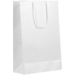 Пакет из дизайнерской бумаги Galaxy Metallic «Жемчужно-белый» плотностью 250 г/м².  <br><br>Выдерживает вес до 1