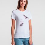 Кроеная женская футболка с круглым воротом-резинкой (рибана 1x1 с лайкрой).<br>Высокое качество материалов: полотно джерси (кулирная гладь)