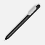 Ручка из глянцевого пластика с белым клипом.<br><br><ul class="list"><li>Механизм ручки: нажимной.</li><li>Корпус ручки разбирается