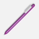 Ручка из глянцевого пластика с белым клипом.<br><br><ul class="list"><li>Механизм ручки: нажимной.</li><li>Корпус ручки разбирается
